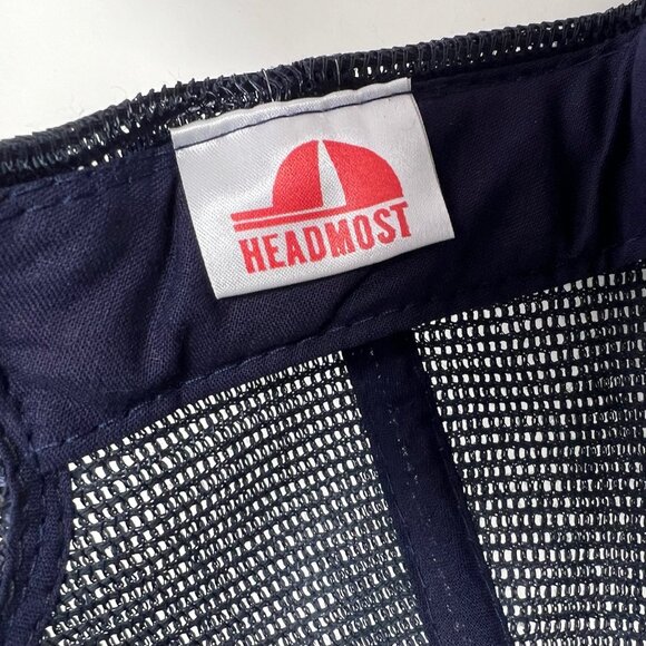 Vintage Mcdonnell Douglas Rope Trucker Hat Snapback Cap Blue Deadstock 80s 90s - Picture 7 of 7